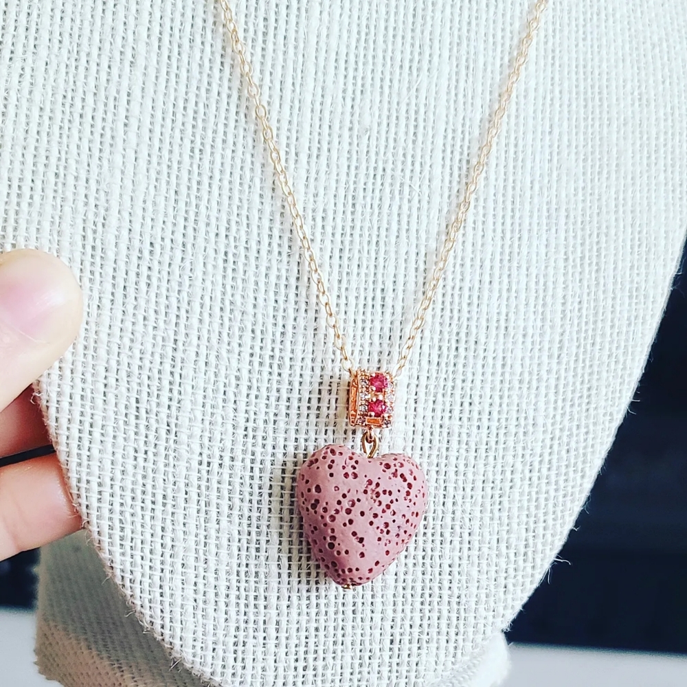 Lava Heart pendant